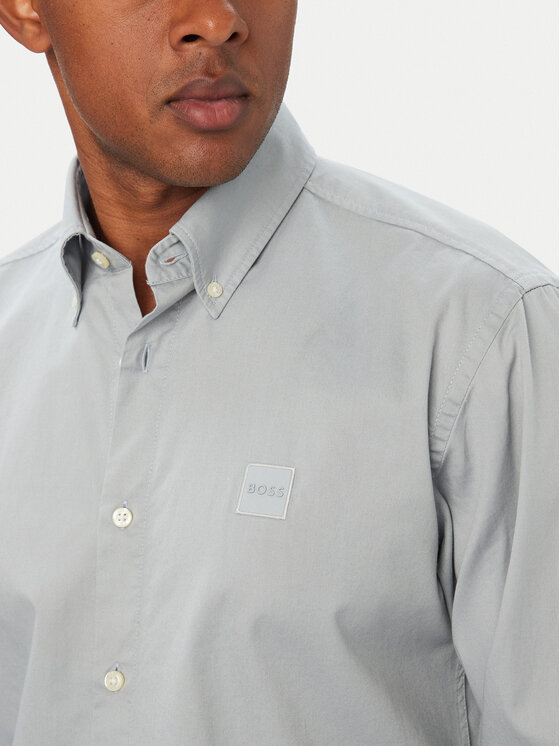 BOSS BOSS Srajca Ricoplus_M 50565626 Siva Regular Fit