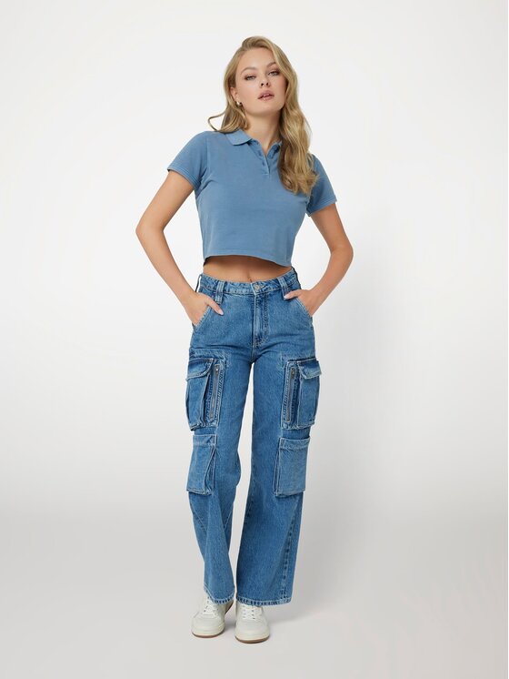 Guess Guess Jeansy 166883 Niebieski Relaxed Fit