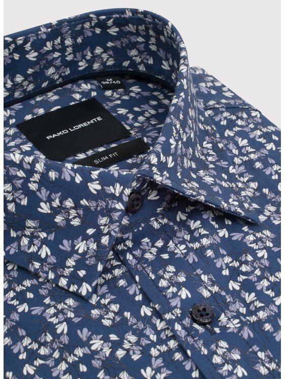 Pako Lorente Pako Lorente Koszula P26SF-1X-060 Granatowy Slim Fit