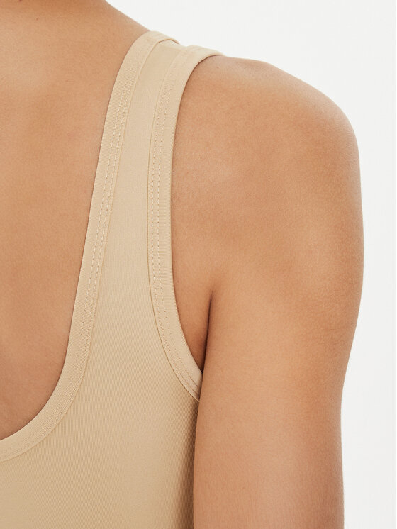 Karl Kani Karl Kani Reggiseno top Small Serif 6131306 Beige Slim Fit