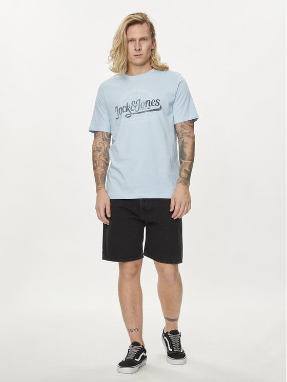 Jack&Jones Jack&Jones T-Shirt Jprblulouie 12259674 Modrá Regular Fit
