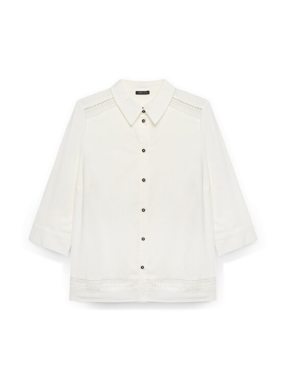 Fiorella Rubino Fiorella Rubino Camicia 5093L000150N011 Bianco Boxy Fit