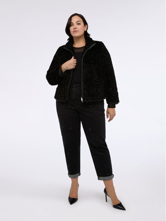 Fiorella Rubino Fiorella Rubino Cappotto invernale F461T001453N033 Nero Boxy Fit