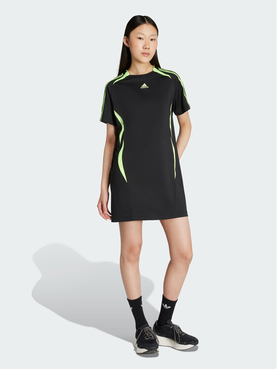 adidas adidas Sukienka codzienna Teamgeist Adicolor Tee Czarny Loose Fit