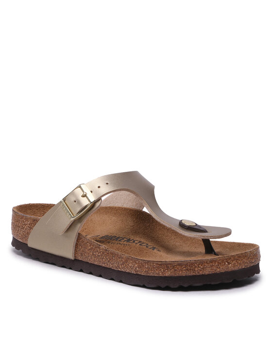 Japonki Birkenstock, Rozmiar 41, Złote, Gizeh Bs 1016108