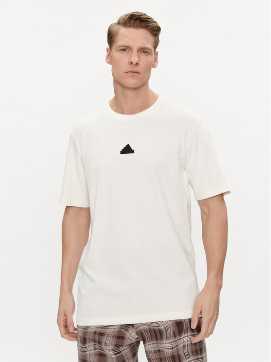 adidas adidas Majica City Escape IR5175 Bela Loose Fit