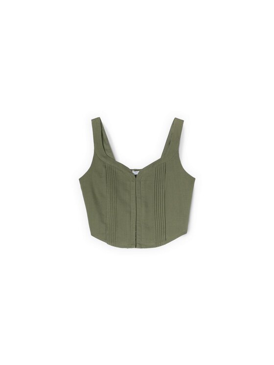 Motivi Motivi Top D052Q000559N035 Verde Cropp Fit