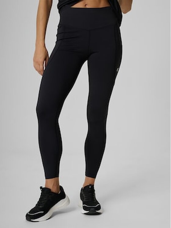 4F 4F Legginsy INBETWEEN TRAIL Czarny Slim Fit