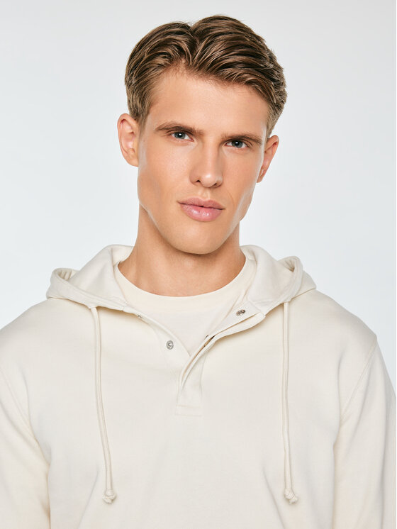 BIG STAR BIG STAR Bluza BAZYLER Kremowy Basic Fit