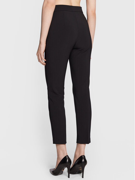 Elisabetta Franchi Текстилни панталони PA-045-31E2-V260 Черен Slim Fit ...