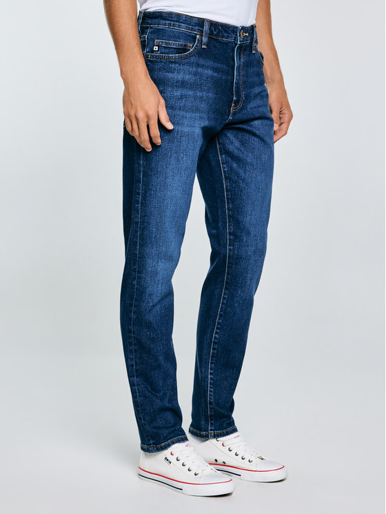 BIG STAR BIG STAR Jeansy HARPER Granatowy Tapered Fit