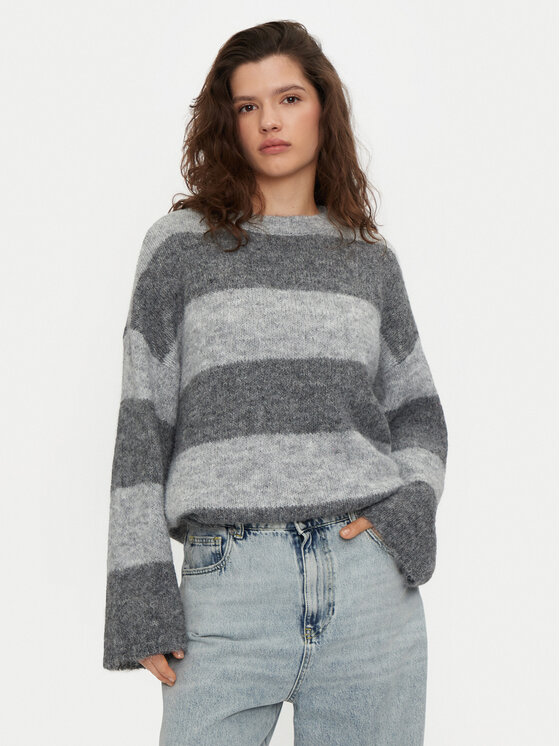 Noisy May Noisy May Megztinis Sutton 27031244 Pilka Loose Fit