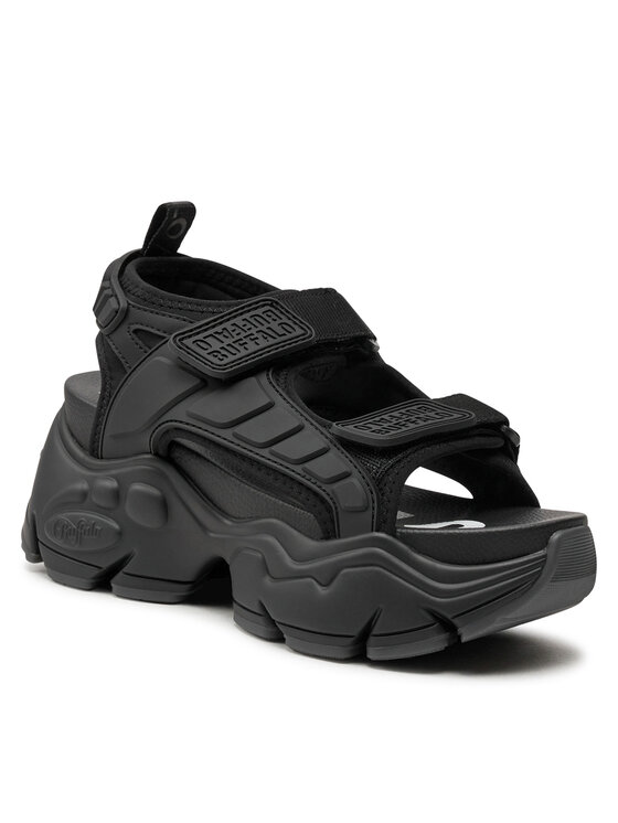 Buffalo Buffalo Sandalen Binary Track 1602159 Schwarz