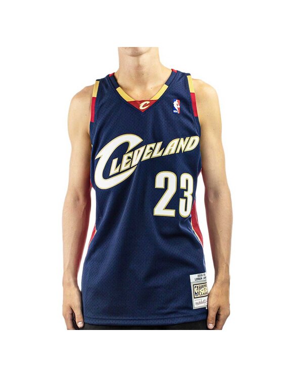 Mitchell & Ness Mitchell & Ness Tank top NBA SWINGMAN ALTERNATE JERSEY CAVALIERS 08 LEBRON JAMES Tmavomodrá Regular Fit