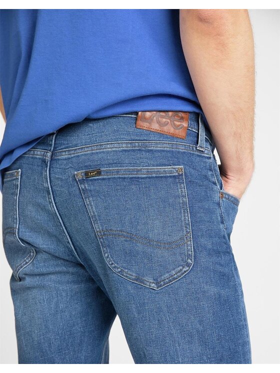 Lee Lee Jeansy LUKE Niebieski Slim Fit