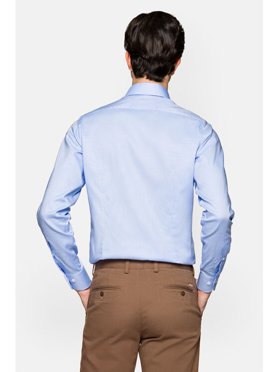 Lancerto Lancerto Koszula Martina KO073122000007 Błękitny Slim Fit