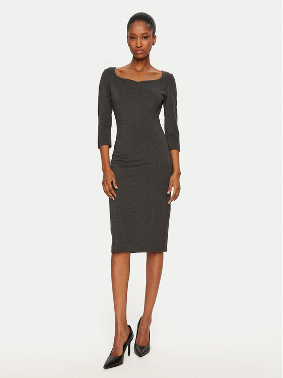 Rinascimento Rinascimento Ежедневна рокля CFC0122084003 Сив Regular Fit