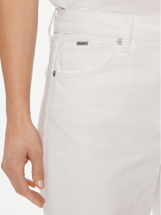 Pepe Jeans Pepe Jeans Traperice PL204684 Bijela Bootcut Fit