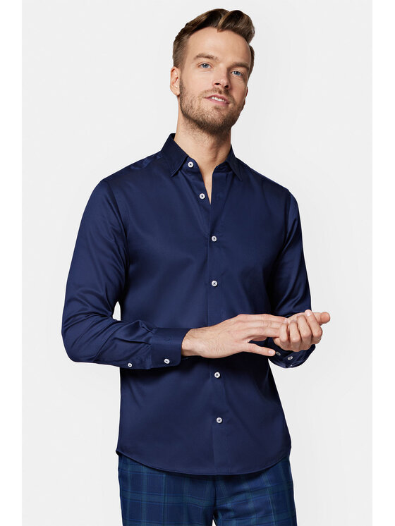 Lancerto Lancerto Koszula Janet KO073123000038 Granatowy Slim Fit