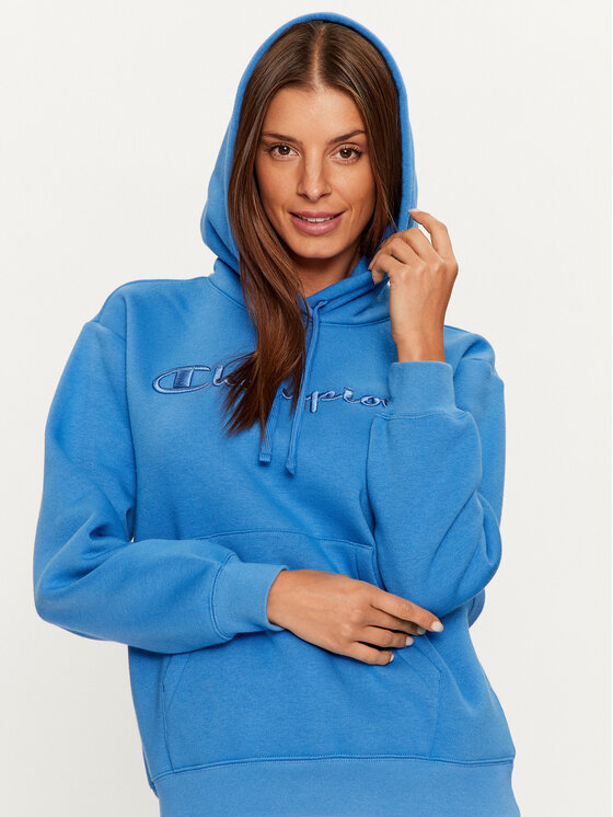 Champion Champion Sweatshirt Hooded Sweatshirt 116677 Blau Custom Fit