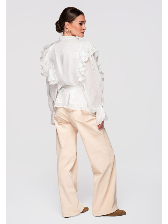 Ombre Ombre Halenka OW-TS-E0020 Bílá Loose Fit