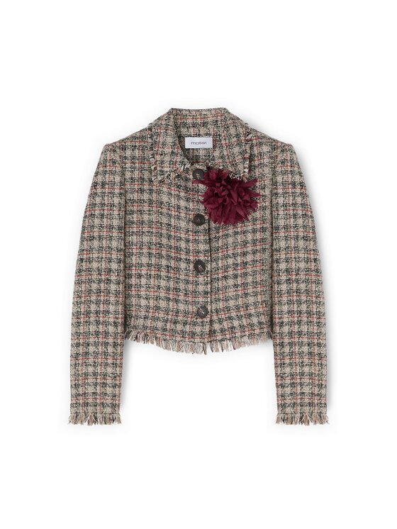 Motivi Motivi Giacca di transizione Q095Q001127N0V2 Crema Regular Fit