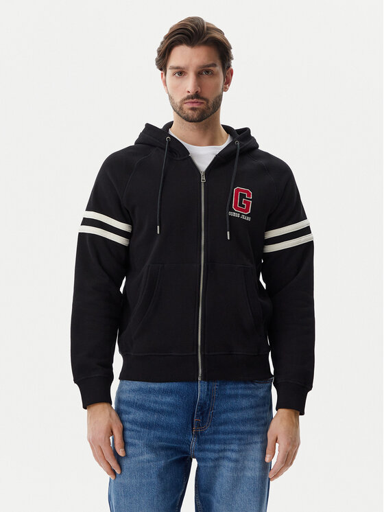 Férfi Pulóver Guess Jeans, Méret: M, Fekete, M5GQ26 KCPR1