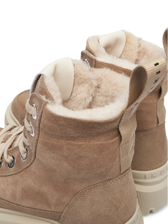 Inuikii Inuikii Schnürschuhe Matilda Shearling 1002.002.0012 Beige