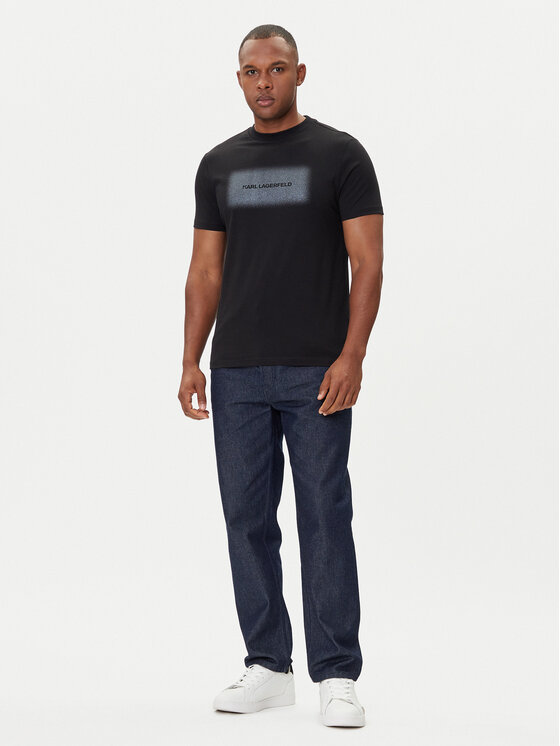KARL LAGERFELD KARL LAGERFELD T-shirt 755072 554255 Crna Regular Fit