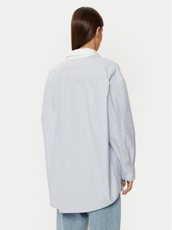 Tommy Jeans Tommy Jeans Cămașă DW0DW20209 Albastru Oversize