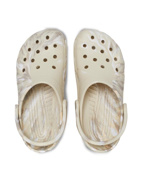Crocs Crocs Klapki Classic Marbled Clog 206867 Beżowy