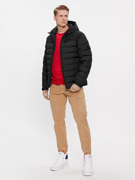 Tommy Hilfiger Tommy Hilfiger Kurtka przejściowa MW0MW33735 Czarny Regular Fit