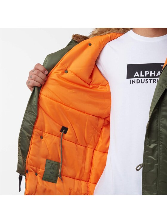 Alpha Industries Alpha Industries Parka N-3B VF 59 Winter Jacket Zielony Parka Fit