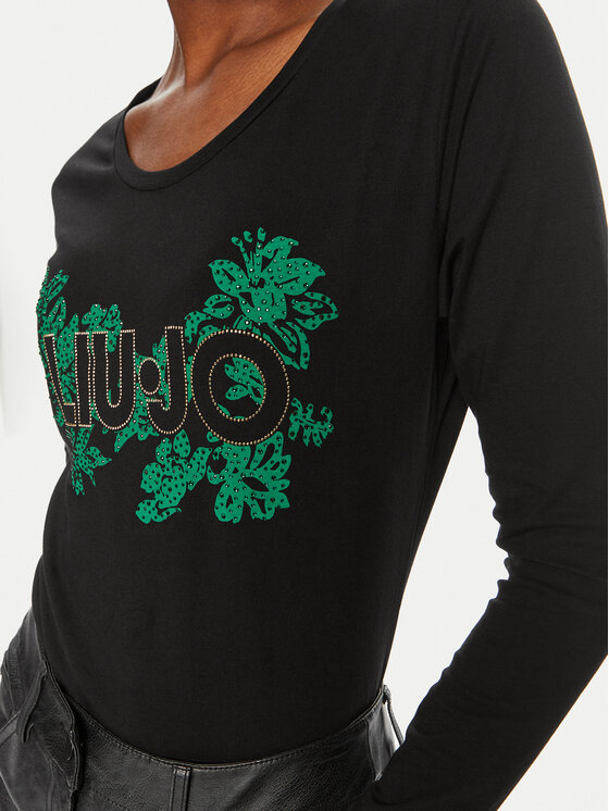 Liu Jo Liu Jo Majica WF4569 JS923 Crna Regular Fit