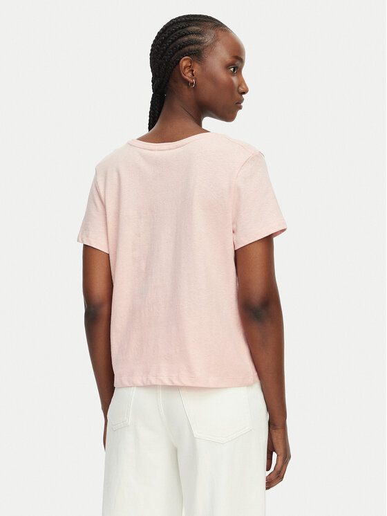 Tommy Hilfiger Tommy Hilfiger Marškinėliai WW0WW48705 Šviesiai rožinė Regular Fit