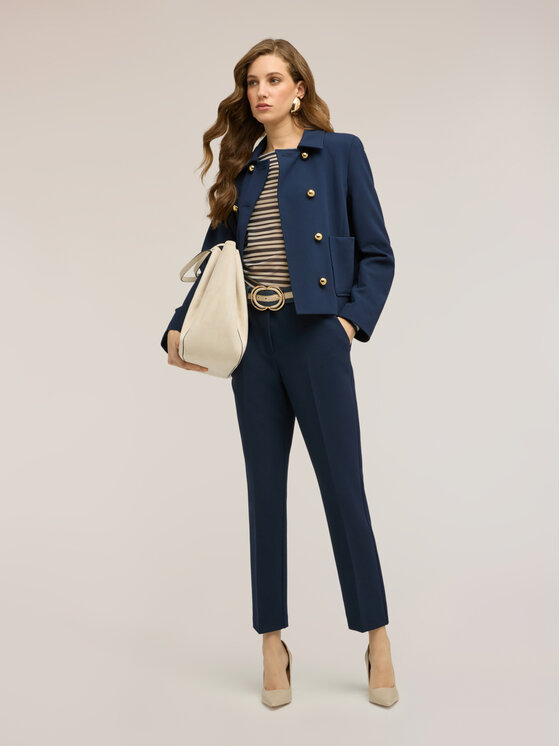 Motivi Motivi Pantaloni di tessuto P203Q104418N034 Blu Regular Fit