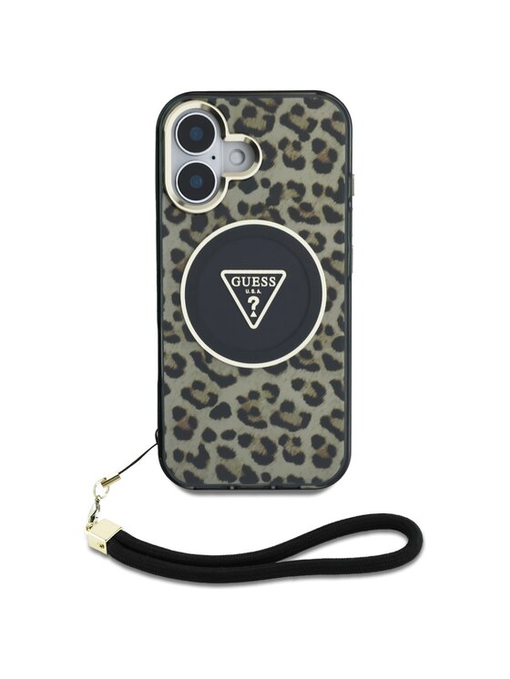 Guess Guess Etui na telefon Apple iPhone 16 Brązowy