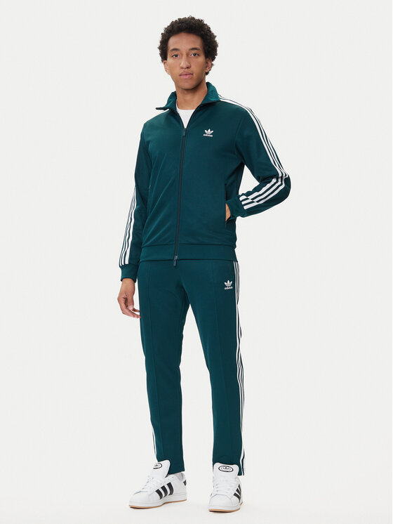 adidas adidas Bluză adicolor Classics Beckenbauer JY1280 Verde Slim Fit