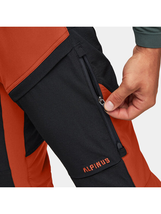 Alpinus Alpinus Spodnie materiałowe Pular Pomarańczowy Regular Fit