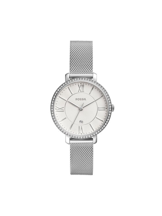 Fossil Fossil Zegarek Jacqueline ES4627 Srebrny