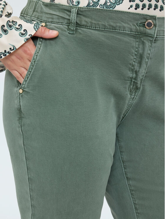 Fiorella Rubino Fiorella Rubino Spodnie materiałowe P712T005165N005 Zielony Regular Fit