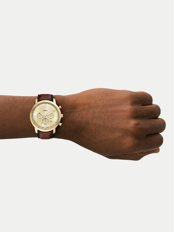 Fossil Fossil Годинник Neutra Chronograph FS6113 Коричневий