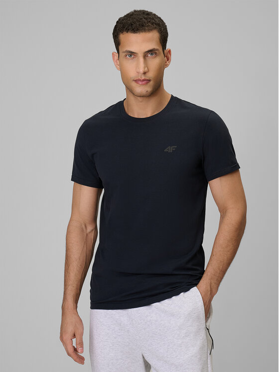 4F 4F T-Shirt NOS Granatowy Slim Fit