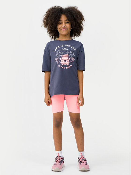 4F 4F Szorty sportowe 4FJWSS24TTIGF134 Pomarańczowy Slim Fit