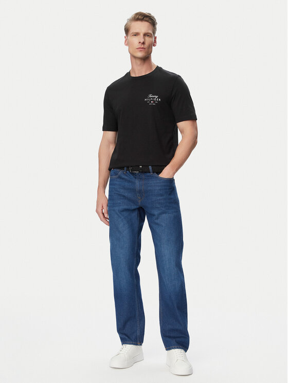 Tommy Hilfiger Tommy Hilfiger T-Shirt MW0MW43224 Μαύρο Regular Fit