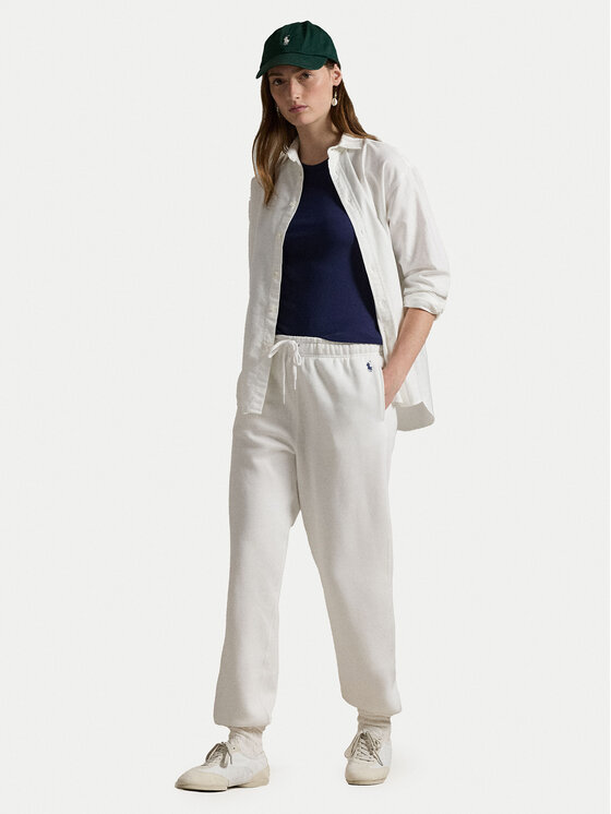 Polo Ralph Lauren Polo Ralph Lauren Спортивні штани Prl Flc Pnt 211943009001 Білий Regular Fit