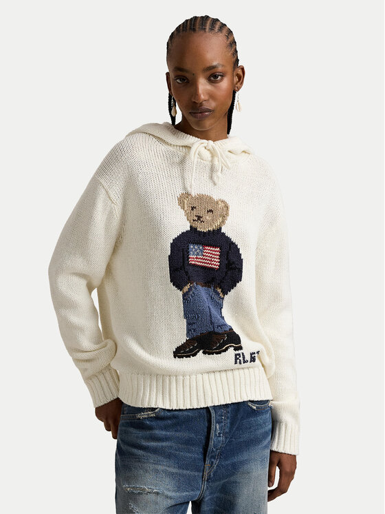 Polo Ralph Lauren Pulover 211A96253001 Écru Relaxed Fit