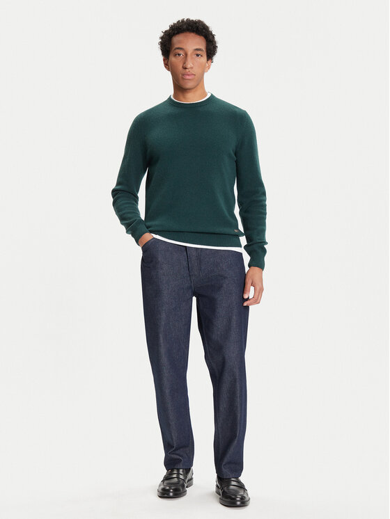 Barbour Barbour Sweter MKN0584GN59 Zielony Regular Fit
