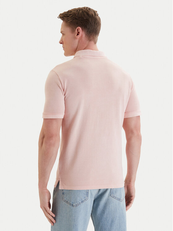 Guess Guess Polo majica F6GP03 K9WF1 Oranžna Slim Fit