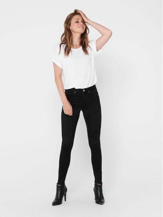 ONLY ONLY Marškinėliai Moster 15106662 Balta Loose Fit